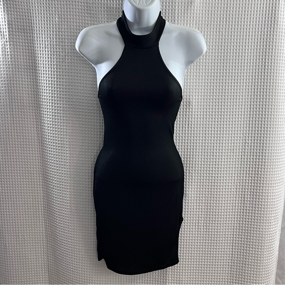 PrettyLittleThing ladies Black Backless Dress size 0